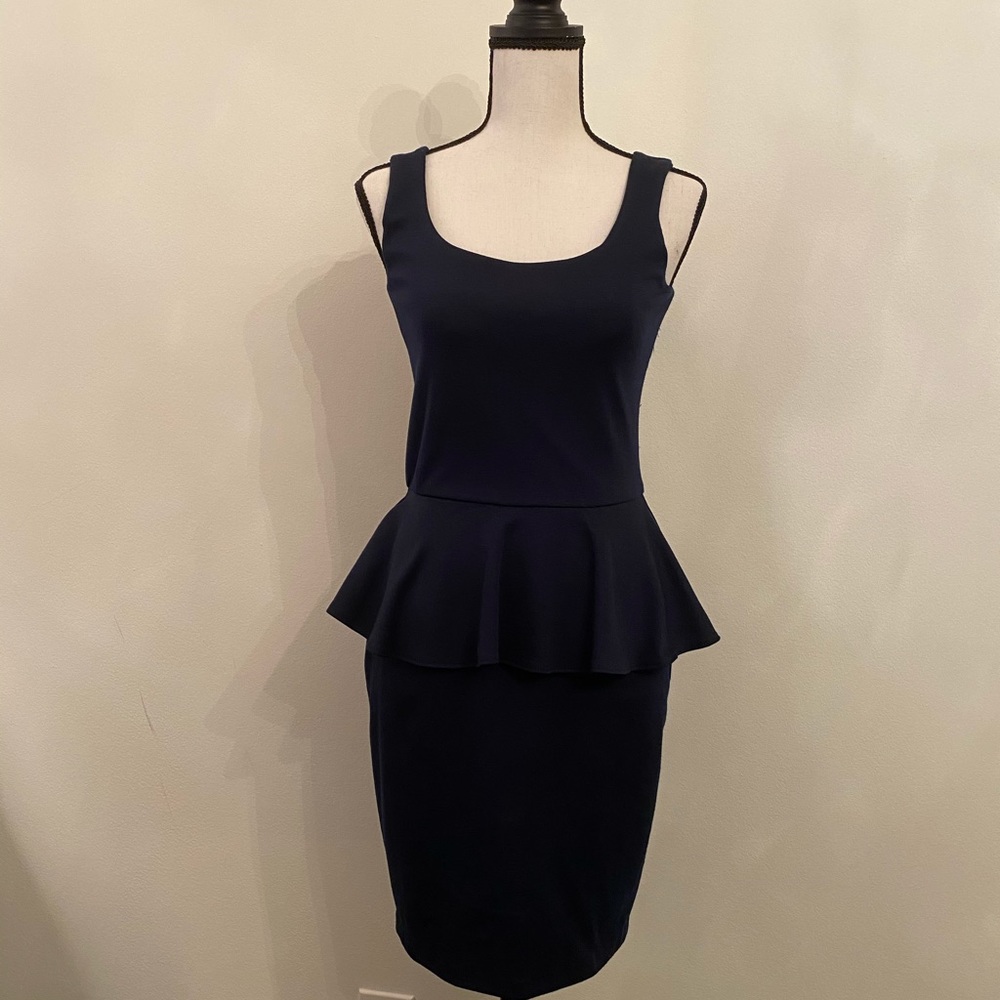 AQUA Peplum Dress